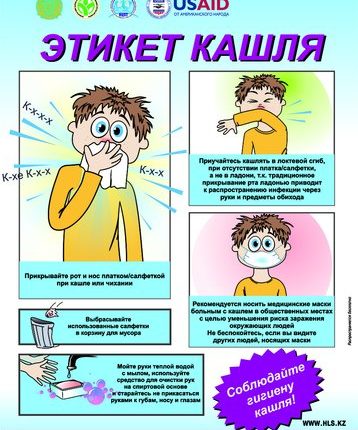 Листовка – Этикет кашеля (Рус)